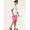 Lars Amadeus Men's Solid Beach Shorts Drawstring Surfing Mesh Lining Swimwear Board Shorts - 4 of 4