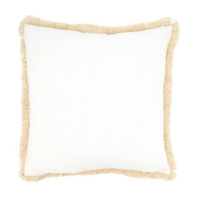 Palm Breeze Embroidered Cotton Euro Throw Pillow Cover