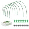 10x33 Ft Garden Netting for Raised Bed, Thickened 80 Mesh Bird Netting with Hoops & Clips for Garden Protection, Mesh Insect Row Protection Covers - 2 of 4