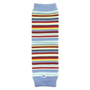 Wrapables Colorful Baby & Toddler Leg Warmers 2, Stripes Ice Blue - 1 of 3