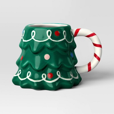 WonderShop - Brandclub - 15oz Earthenware Figural Christmas Tree Mug -  Wondershop™