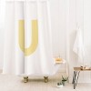 Deny Designs April Lane Art Block Monogram Shower Curtain - 2 of 3