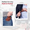 Alpine Swiss Harper Mens RFID Slim Money Clip Front Pocket Wallet Minimalist Leather ID Card Holder - 4 of 4