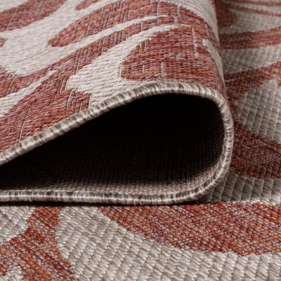 Classic Vine All-Over Red/Beige 8' x 10' Synthetic Area Rug