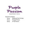 Beistle New Year Purple Passion Assortment for 50 guests includes 100 items Purple - 2 of 2