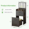 Fredees 3-in-1 Vanity Desk with Flip Top Mirror and Lights. - 2 of 4