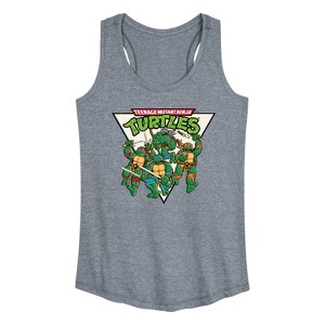 Women's - Teenage Mutant Ninja Turtles - Triangle Graphic Racerback Tank - 1 of 4