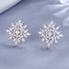 Amy and Annette Sterling Silver Starburst Stud Earrings With Crystals - 2 of 4