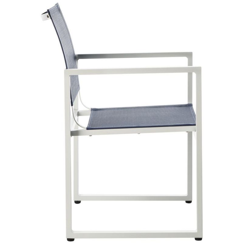 Neval Chair (Set of 2) - Navy/White - Safavieh, 5 of 10