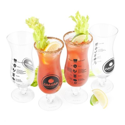 Final Touch 15 Ounce Caesar Cocktail Glass, Set of 4