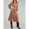 Women's Pleated Detail Midi Dress - current air - 4 of 4