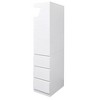 AndMakers White Wood 15.75 in. Pantry Cabinet with Drawers - 3 of 4
