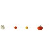 Slickblue 35" Handmade Wool Felt Pumpkin Garland for Halloween & Autumn Décor – Orange, Yellow, White - 4 of 4