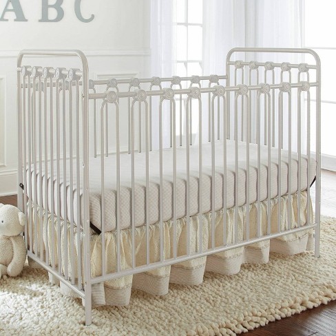 L.A. Baby Napa 3-in-1 Convertible Full Sized Metal Crib - Alabaster White - image 1 of 4