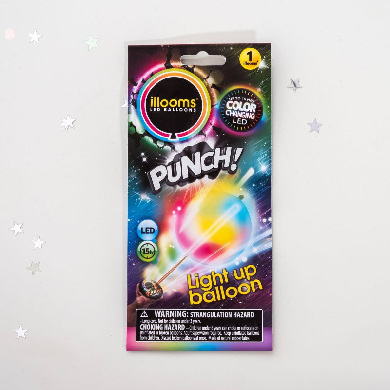 illooms LED Light Up Color Changing Punch Balloon, 3 of 10