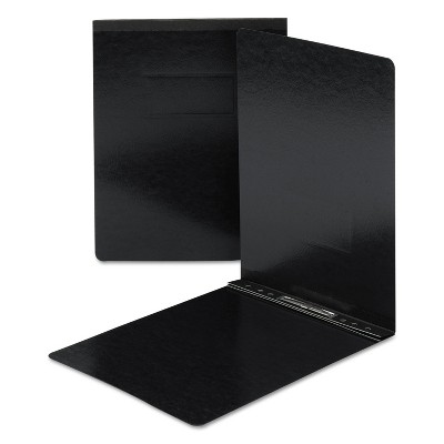 Smead End Opening PressGuard Report Cover Prong Fastener Letter Black 81124