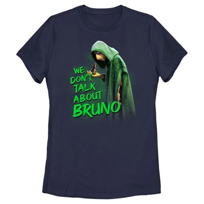 Women's Encanto We Don't Talk About Bruno Green Text T-Shirt