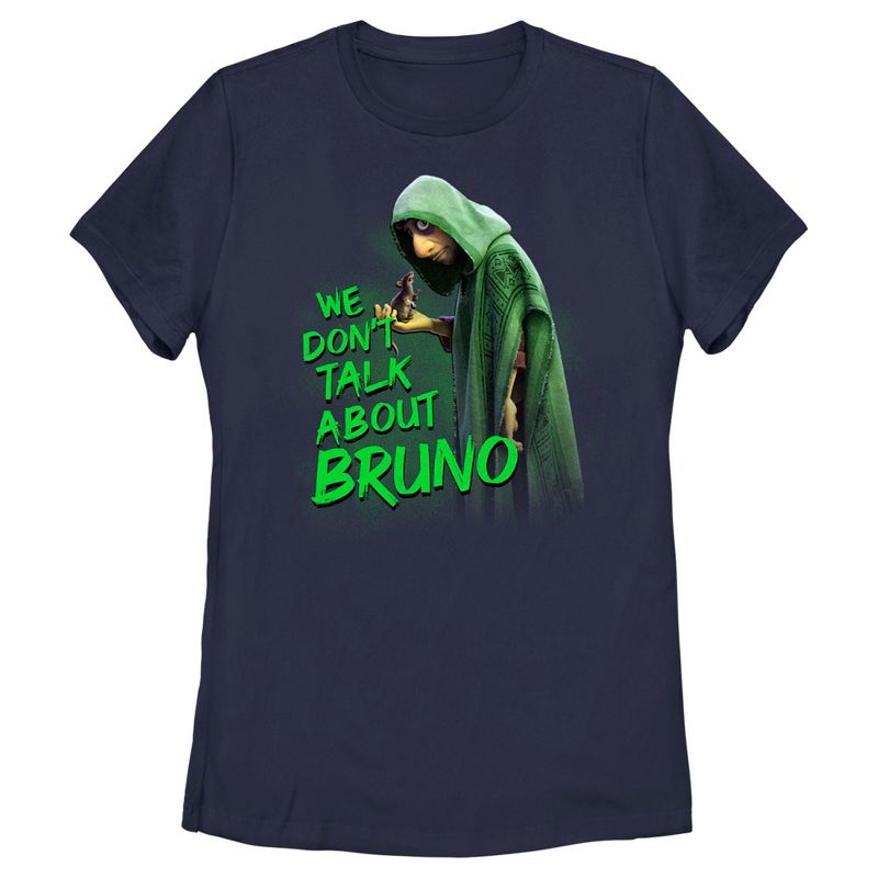 Women's Encanto We Don't Talk About Bruno Green Text T-Shirt, 1 of 5