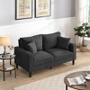 KTMBDW Loveseat Sofa, Comfy Corduroy, Solid Wood Frame, Modern Deep Seat, Bedroom & Living Room, Office Couch - 2 of 4