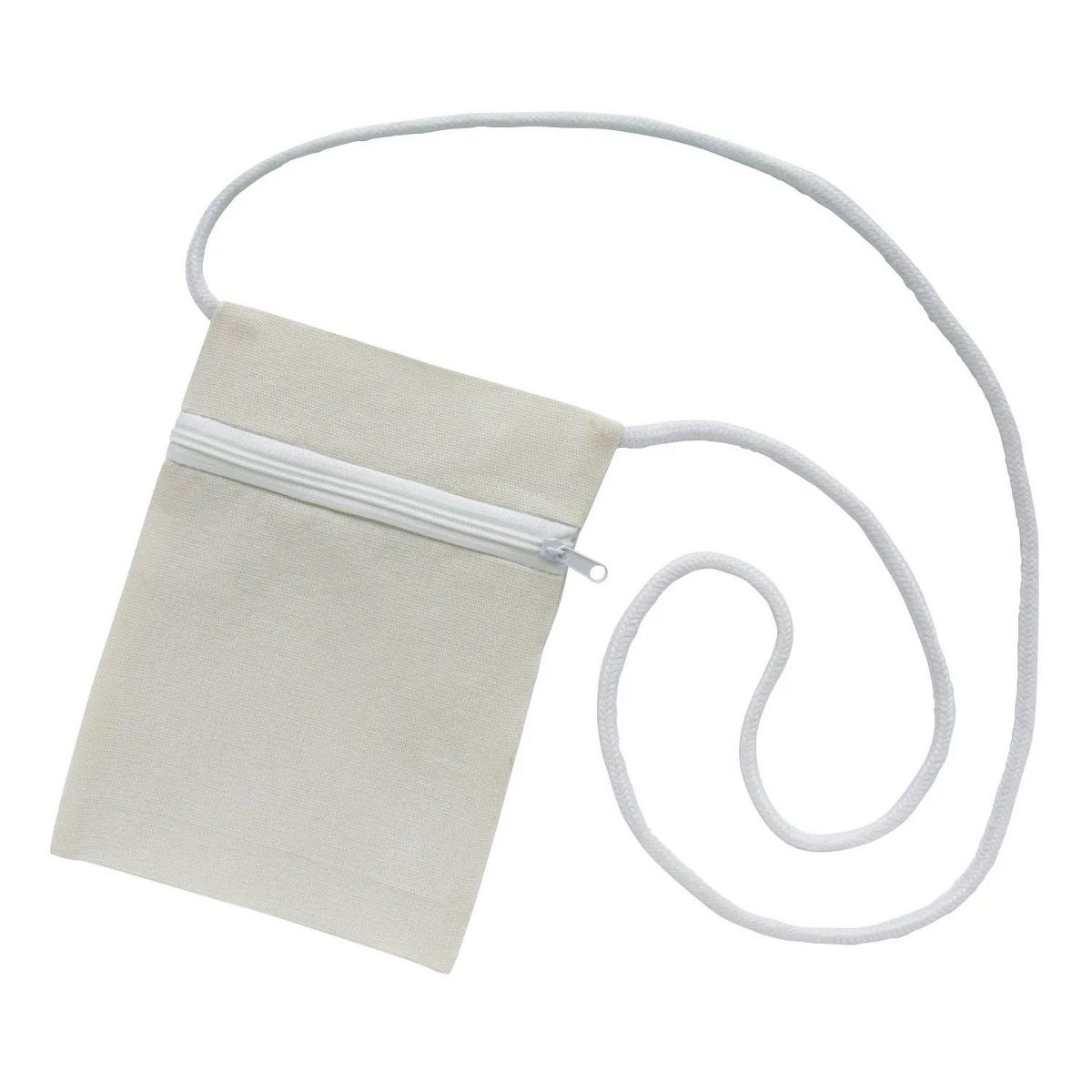 5" x 7" DIY Natural Canvas Zipper Purse Craft Activity - 12 Pc.