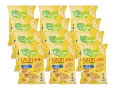 Real Food From The Ground Up Salt & Vinegar Cauliflower Chips - Case of 12/3.5 oz