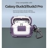 Dexnor Rugged Bumper Case for Samsung Galaxy Buds3 Pro and Buds3 (2024) Cases with Secure Lock, Clear Cover with Carabiner & Keyring - 2 of 3