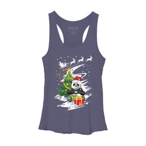 Women's Design By Humans Christmas T-shirt By CrystalHawk Racerback Tank Top - 1 of 3