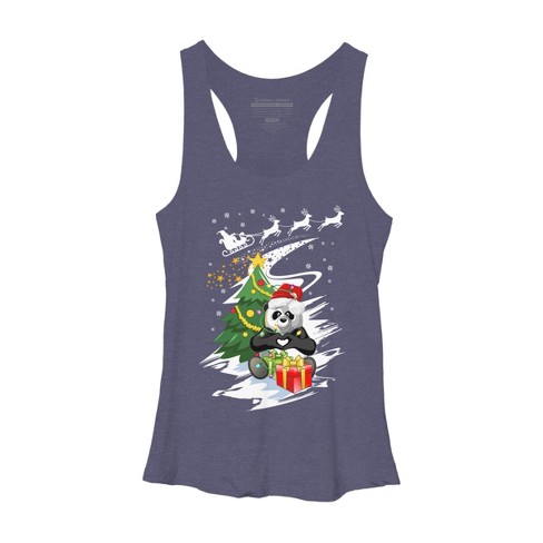 Women's Design By Humans Christmas T-shirt By CrystalHawk Racerback Tank Top - image 1 of 3