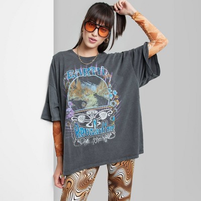 Women's Short Sleeve Oversized T-Shirt - Wild Fable™ Black