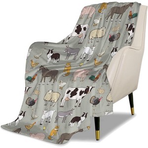 Boston Terrier Dog-patterned Blanket,measuring ,soft to the touch,thick and warm, a versatile piece for bedrooms and living rooms. - 1 of 4