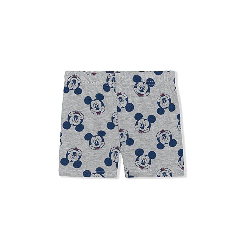 Disney Boy's 4-Pack Mickey Mouse Short Sleeve Creeper, Baby Cap, Casual Shorts and Socks for infant, 4 of 7
