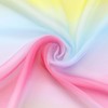 INSPIRE CHIC Women's Chiffon Colorful Gradient Square Soft Sheer Neck Scarves 1Pc - 4 of 4