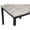 NicBex Dining Table Set for 4 Transitional Style 42" Counter Height Dining Set Faux Marble Table with 4 Chairs for Kitchen - 2 of 4