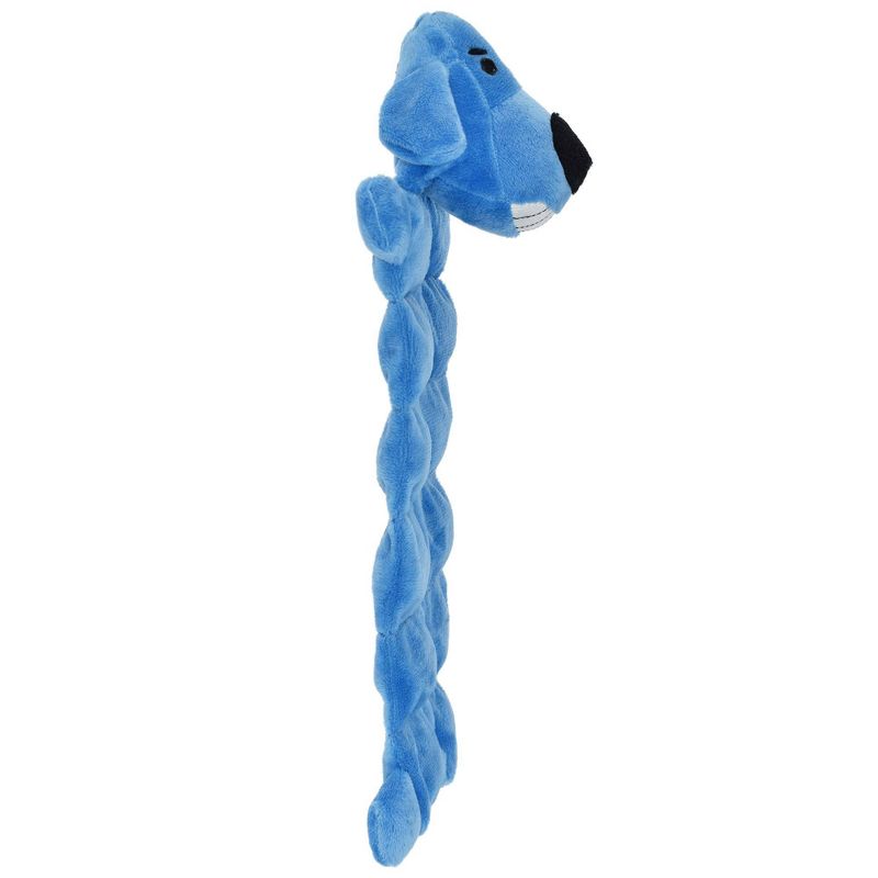 Multipet Loofa Squeaker Mat Dog Toy - Blue - 12&#34;, 3 of 4