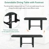 HABITRIO 6 Piece Extendable Dining Table Set for 6, Farmhouse Dining Set with 4 Upholstered Dining Chairs, Bench & 2 Removable Leaves, Natural/Black - 4 of 4