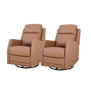 Artful Living Design Ofelia Swivel Set of 2 Recliners - 1 of 4
