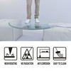 38.6" Inch Round Tempered Glass Table Top Clear Glass 2/5" Inch Thick Beveled Polished Edge - 3 of 4