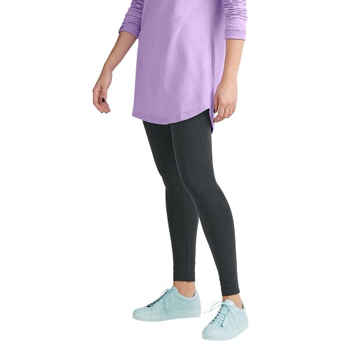 Roaman's Women's Plus Size Petite Ankle-Length Essential Stretch Legging -  5X, Purple