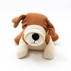 INFURNIC Baby and Toddler Learning Toys Ultra Soft Handmade Puppy Plush for Sensory Skill Development, Apricot Brown, 11"*8.5"*1" - 3 of 4