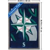 Trends International MLB Seattle Mariners - Logo 25 Framed Wall Poster Prints - 3 of 4