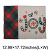 Unique Bargains Christmas Place Mats Linen Red Green Beige White 13"x17.7" 2 Pcs - 3 of 4