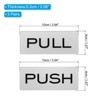 Unique Bargains Acrylic Self-Adhesive Decor Home Push Pull Door Sign 3 Pairs - 2 of 4
