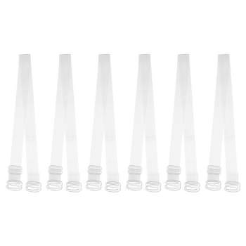 Clear Bra Straps Invisible Clear Replacement - Elastic Adjustable US 1-12  Pack