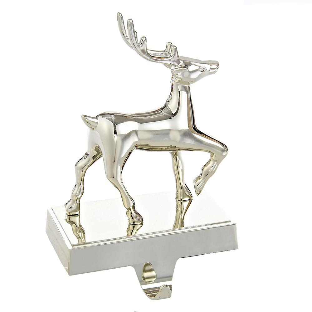 UPC 086131294037 product image for Deer Christmas Stocking Holder, Silver | upcitemdb.com