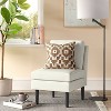 Gelbin Boucle Slipper Chair with Wood Legs Cream - Project 62™ - image 2 of 4