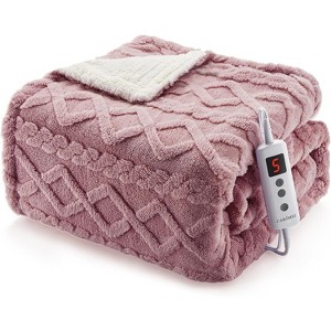 Heating Blanket - Thick Tufted Electric Blanket, 10 Heat Levels and 10 Time Settings, Machine Washable Fast Heating Blanket - 1 of 4