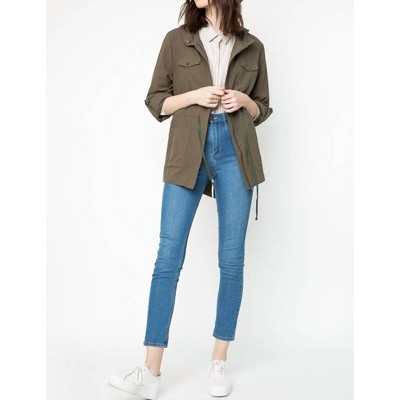 Women's Lightweight Hooded Cargo Jacket - Hayden LA