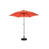 9FT Outdoor Patio Double Sided Umbrella With 6 Steel Ribs,Table Umbrella With Push Button Tilt And Crank,Base Not Included-Coolbibila - 2 of 4