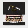 Girls' 5pk Love Bracelet Set - art class™: Beaded, Chain, Stretch Styles, Lobster Claw Clasp, 1.5 Inch Extender - 2 of 3