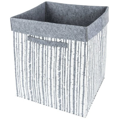 Image of Sammy & Lou Printed Felt Storage Hamper - Birch